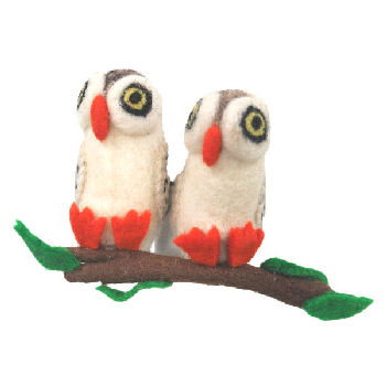 2 Owls on Branch FH-190
